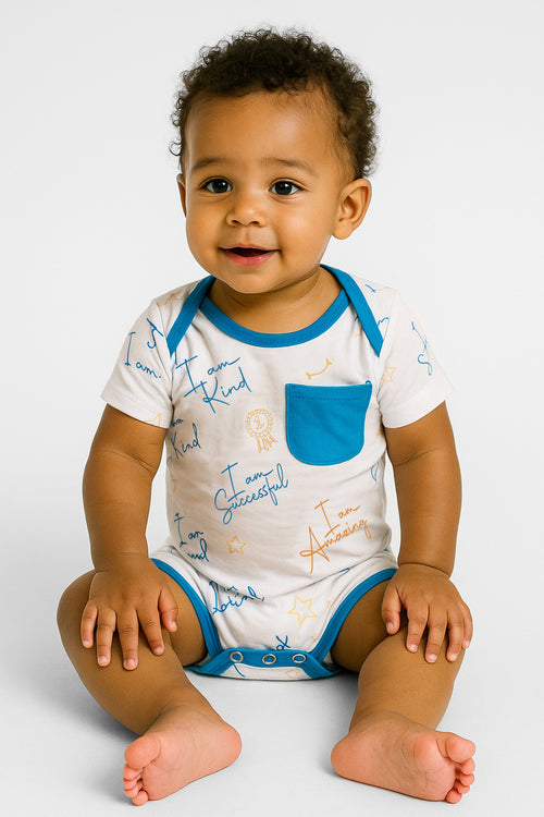 Affirmation Pajama Onesie - Soft, Eco-Friendly Bamboo for Infants and Toddlers