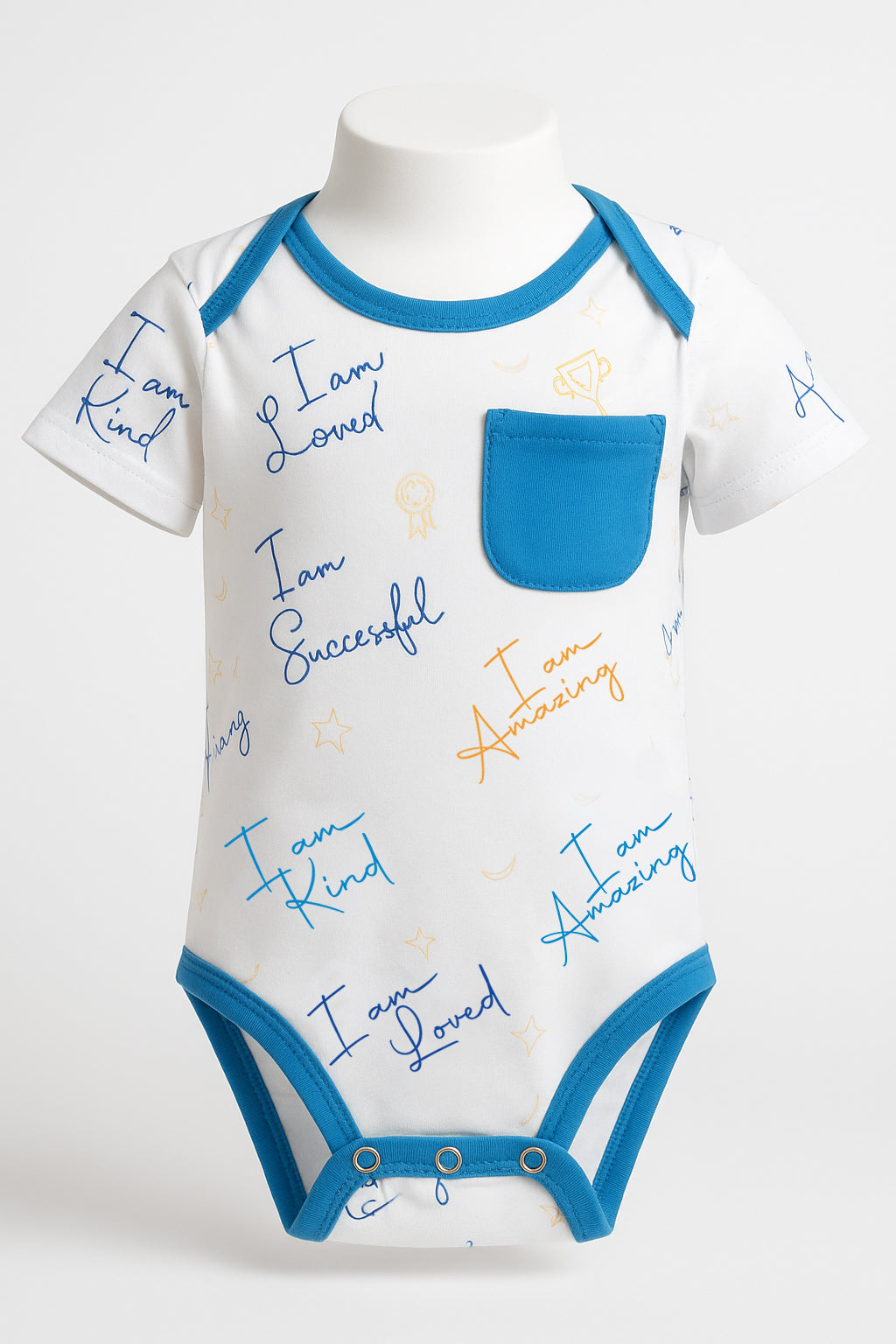 Affirmation Pajama Onesie - Soft, Eco-Friendly Bamboo for Infants and Toddlers